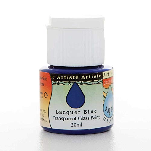 Artiste Glass Paint 20ml Aquaglass Lacquer Blue - Water... - Bébé & Puériculture Amazon Royaume-Uni à 2.60€