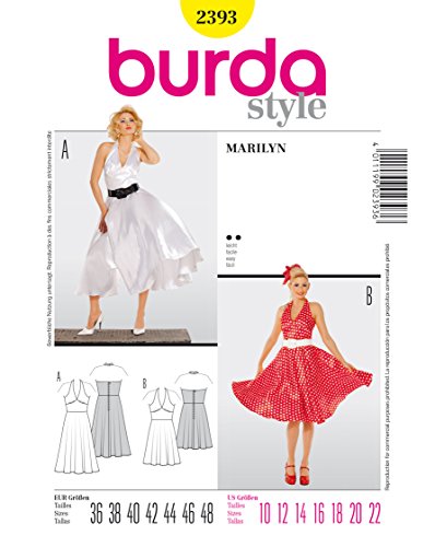 burda Schnittmuster Damen Marilyn und 50er-Jahre 2393 Gr.... - Home & Kitchen Amazon Germany à 7.95€