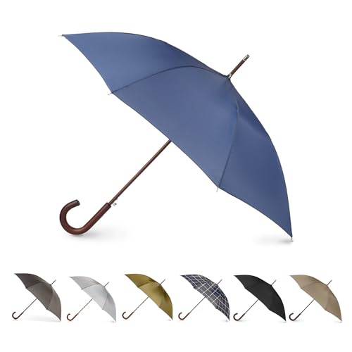 totes Parapluie en bois à ouverture automatique, bleu... - Auto & Moto Amazon France à 24.51€