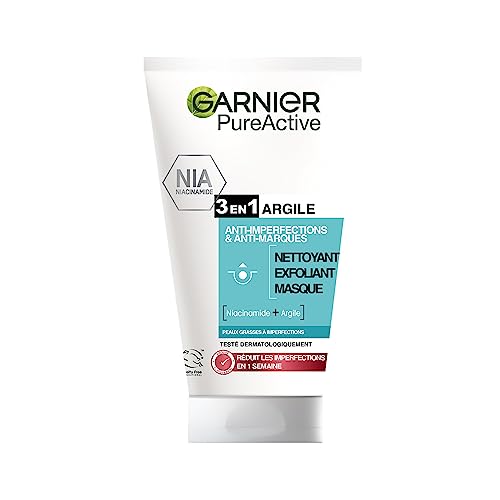 GARNIER Pure Active - Nettoyant 3-En-1 Argile - Nettoyant... - Beauté & Parfums Amazon France à 3.97€