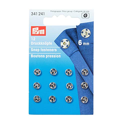 Prym Sujetadores De Presión De Latón Coser 12 Piezas, 6 mm... - Loisirs Créatifs Amazon Espagne à 2.99€