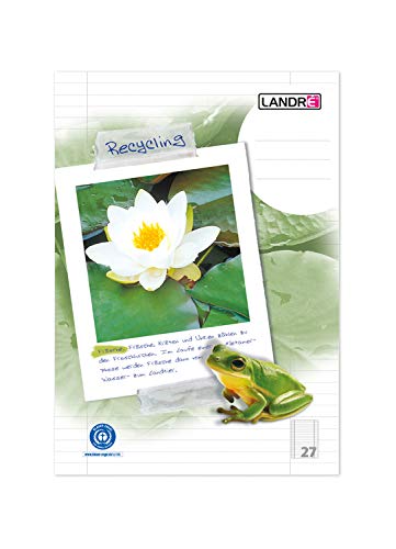 Landré 100050217 Cahier de recyclage A4, linéature 27... - Amazon France à 2.39€
