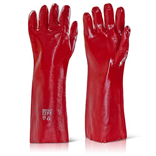 PVC GAUNTLET OPEN CUFF 18 INCH RED - Maison & Cuisine Amazon Royaume-Uni à 3.99€