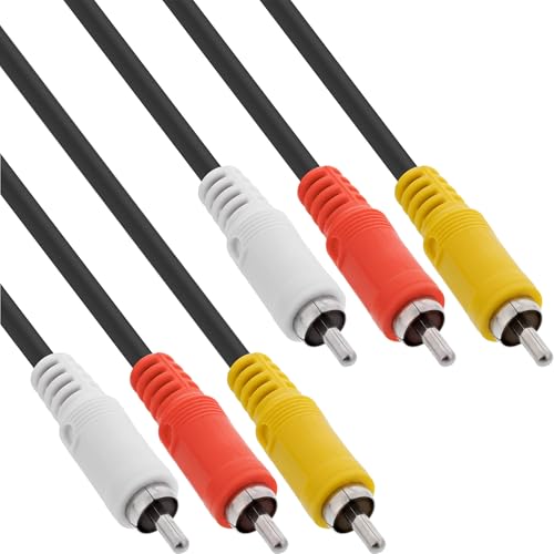 InLine 89611 cable de vídeo compuesto 1 m 3 x RCA Negro... - High-Tech & Électronique Amazon Espagne à 6.46€