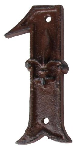 Fallen Fruits DB62-1 House Number 1, rust brown - Home & Kitchen Amazon UK à 1.98€