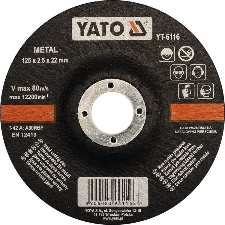 METAL CUTTING DISC 125x2.5x22MM - Bricolage & Outils en promo à 0.50€