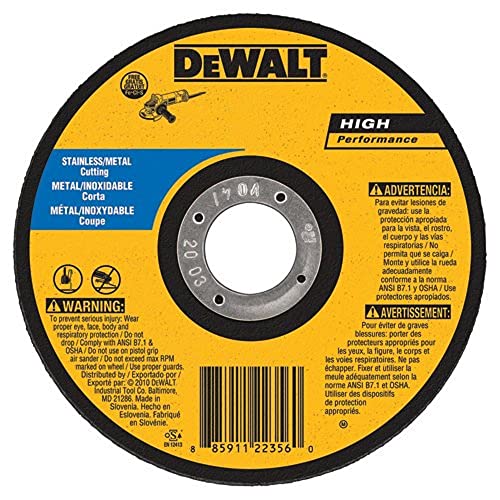 DeWalt DW8725S Cfree - Rueda fina de corte, 15,24 x 204,32... - Bricolage & Outils Amazon Espagne à 20.49€