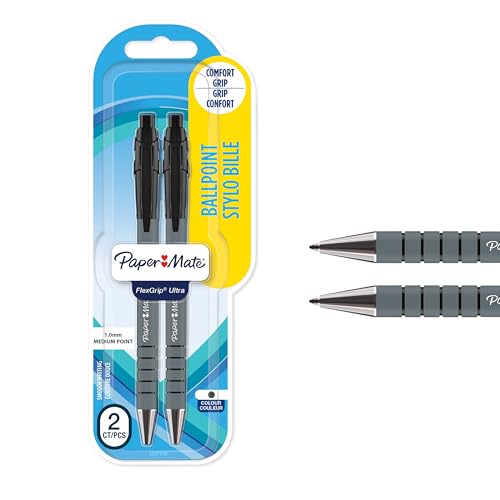 Paper Mate FlexGrip Ultra Retractable Ballpoint Pens |... - Office Supplies Amazon UK à 1.80€