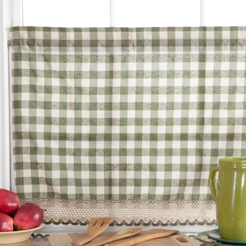 Achim Home Decor Fenstervorhang-Set, kariert, 147 cm... - Maison & Cuisine Amazon Allemagne à 8.26€