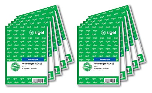 Sigel re625 facture Format A6, 2 x 50 feuilles, avec bleu... - Auto & Moto en promo à 27.97€