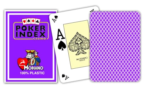Modiano Texas Poker 4 Mini Index Violet - Cartes à Jouer... en promo à 8,13€ (-61%) sur Amazon FR