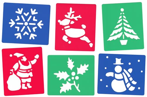 Major Brushes Lot de 6 pochoirs de Noël. - Beauté & Parfums Amazon France à 2.15€