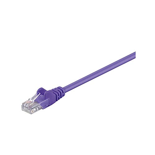 Goobay 95563 CAT 5e Patch Cable, U/UTP, Violet, 1.5 m Length - High-Tech & Électronique en promo à 2.33€
