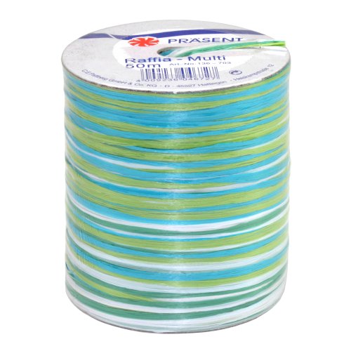PATTBERG Raffia raffia on multi-coil (roll of 50 m) aqua - Auto & Moto Amazon Royaume-Uni à 2.40€