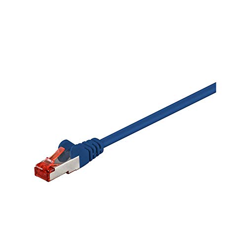 Goobay 95482 CAT 6 Câble de Liaison, S/FTP (PiMF), Bleu, 10... - Animalerie Amazon France à 5.97€