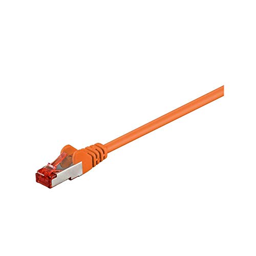 Goobay 95506 CAT 6 Patchkabel, S/FTP (PiMF), Orange, CCA... - Animalerie Amazon Allemagne à 2.95€