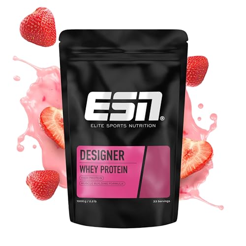 ESN Designer Whey Protein, Fragola, 1000 g - Proteine in... - Amazon Italy à 27.89€