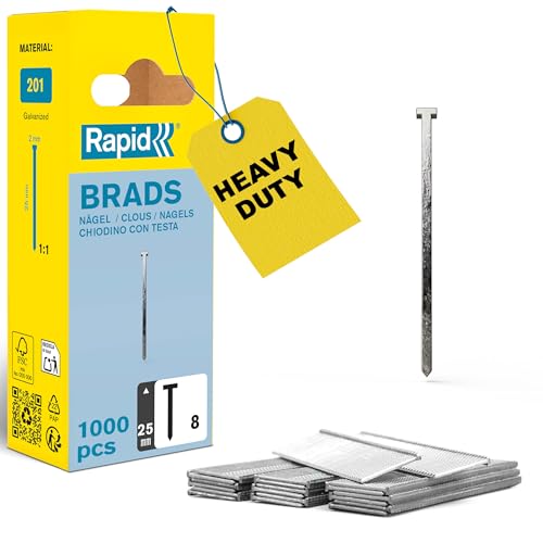 Rapid High Performance No.8 Galvanised Steel Brad Nails... - Maison & Cuisine en promo à 5.09€
