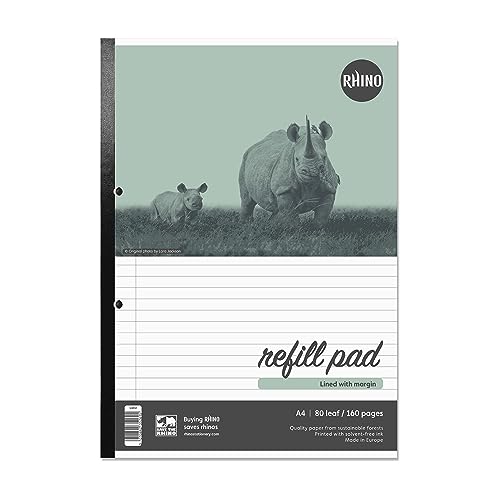 Varsity A4 8mm 160 Page Ruled/Margin Refill Pad - Fournitures Bureau Amazon Espagne à 3.36€