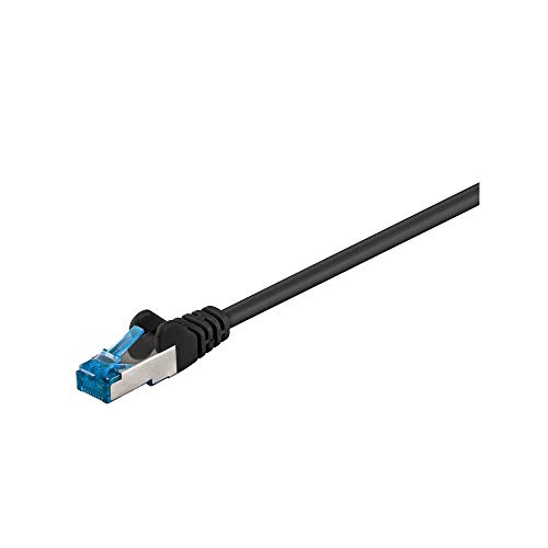 Goobay 95607 CAT 6A Cavo Patch di Rete S/FTP (PiMF), Nero... - Animalerie en promo à 3.17€