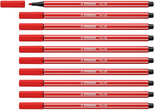 STABILO Pen 68 - Premium Fibre-Tip Pen - Pack of 10... - Auto & Moto Amazon Royaume-Uni à 5.77€
