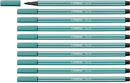 STABILO Pen 68 - Premium Fibre-Tip Pen - Pack of 10... - Fournitures Bureau Amazon Royaume-Uni à 5.77€