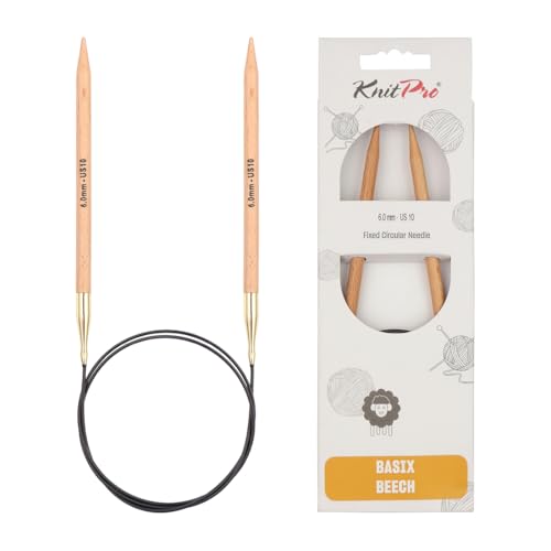 KnitPro Basix Beech Fixed Circular Needles 24" (60cm) |... - Amazon Royaume-Uni à 3.48€