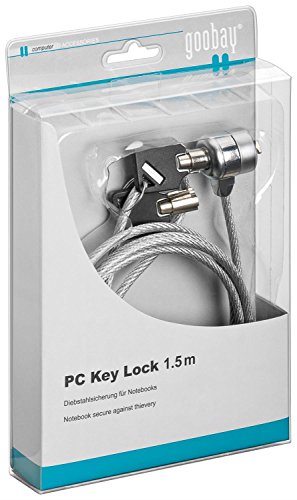 Goobay 93037 Sicherheitsschloss für Notebook und PC, Grau - High-Tech & Électronique en promo à 3.95€