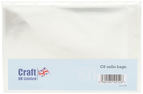 Craft UK 335 C6 Bolsas de Polietileno, Transparentes... - Bon plan à 3.36€