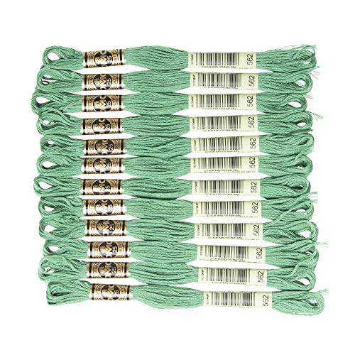 DMC 6-strand Embroidery Cotton Floss, medium Jade - Loisirs Créatifs Amazon Italie à 22.63€