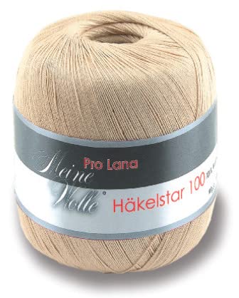 PRO LANA Häkelstar 100 - Farbe: 03-100 g/ca. 566 m Wolle - Maison & Cuisine Amazon Allemagne à 6.54€