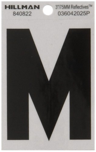 Hillman 840822 3-Inch Letter M Reflective Square-Cut Mylar... - Fournitures Bureau Amazon Royaume-Uni à 6.64€