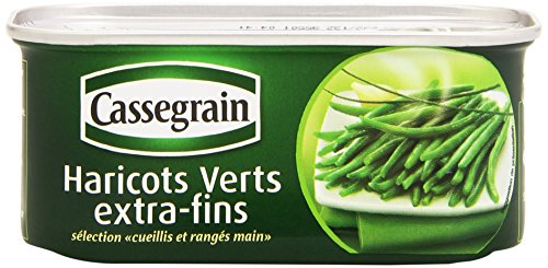 CASSEGRAIN - Haricots Verts Extra-Fins - Cueillis & Rangés... en promo à 1,59€ (-87%) sur Amazon FR