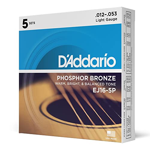 D'Addario Cuerdas Guitarra Acustica - Cuerdas de Guitarra... - Home & Kitchen Amazon Spain à 29.30€