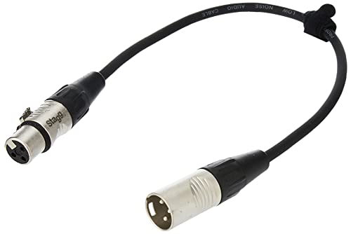 Stagg 19310 30 cm 3 Pin Male to Female XLR Patch Cable - High-Tech & Électronique Amazon Royaume-Uni à 8.10€