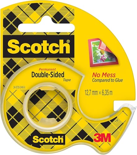 Scotch Nastro Biadesivo - 1 Rotolo su Dispenser Portatile... - Fournitures Bureau Amazon Italie à 2.74€