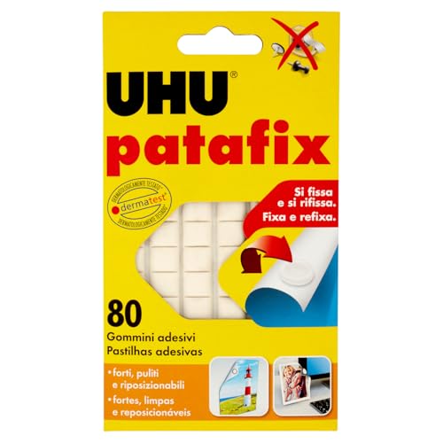 UHU Patafix D1620 - Removable adhesive rubber, White, pack... - Fournitures Bureau en promo à 3.59€