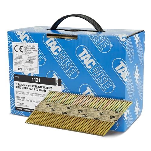 Tacwise 1121 Clous de Charpente Extra Galvanisés 3,1/75 mm... en promo à 39,95€ (-37%) sur Amazon FR