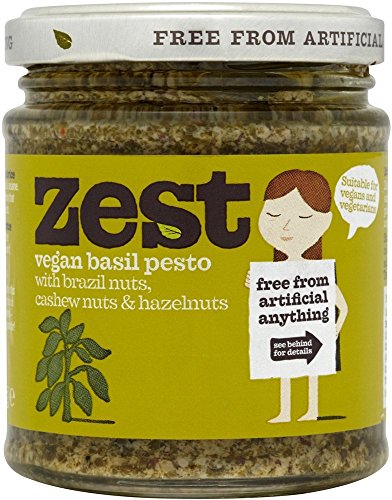 Zest Basil Vegan Pesto 340 g (Pack of 3) - Épicerie Amazon Royaume-Uni à 6.09€