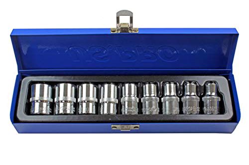 US Pro 9 Pieces 1/2"Dr Professional Star Socket Set E-Torx... - Bricolage & Outils Amazon Royaume-Uni à 15.92€