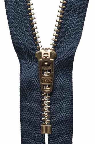 YKK Semi-Auto Lock Zip, No. 560 Dark Navy, 15 cm Length - Auto & Moto en promo à 1.70€