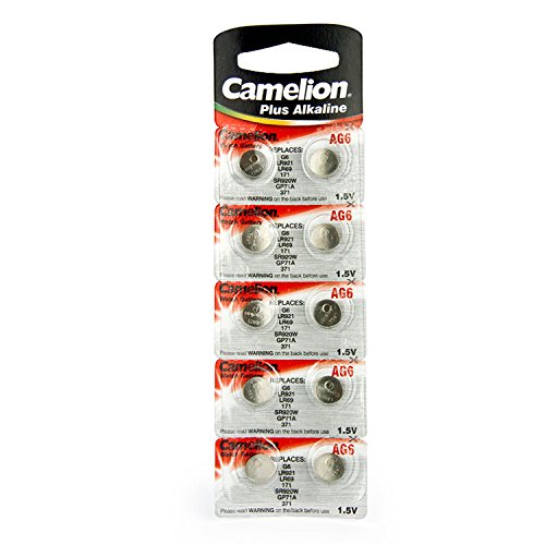 10 Camelion AG6 / LR69 / 171 / 371 / LR921, Pack de 10... - Santé & Bien-être Amazon Espagne à 2.95€