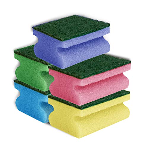 Lot de 5 éponges, poignée avec éponge-éponge, Coloré - Beauté & Parfums Amazon France à 2.22€