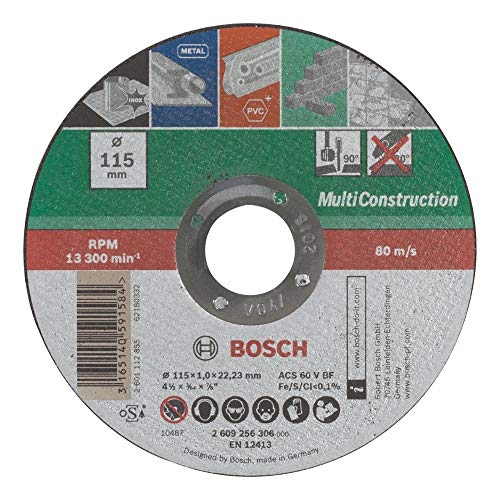 Bosch Mola da Taglio Dritta Multiconstruction 115 mm - Bricolage & Outils Amazon Italie à 1.71€