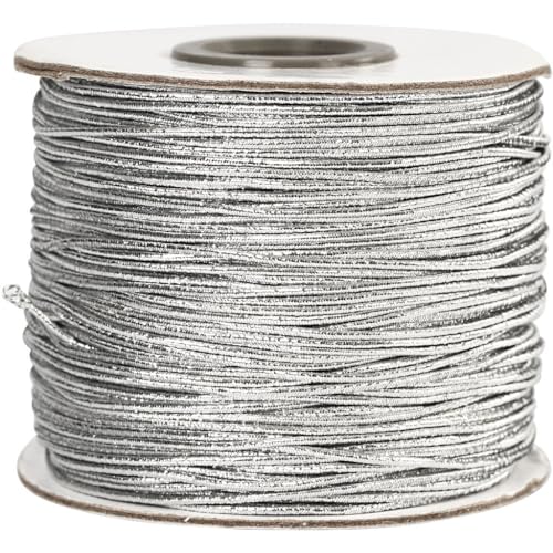 Creativ 41049 - Corda elastica, spessore 1 mm, argento, 100... - Deal du jour à 15.25€