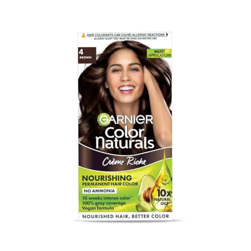 Garnier Color Naturals Crème hair color, Shade 4 Brown... - Beauté & Parfums Amazon Royaume-Uni à 1.58€