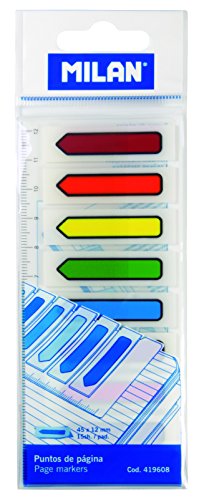 MILAN Puntos de página forma flecha 8 colores, M419608 - Bon plan à 2.90€
