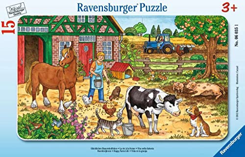 Ravensburger - Puzzle Enfant - Puzzle Cadre 15 p - La Vie à... - Jouets & Jeux Amazon France à 6.33€
