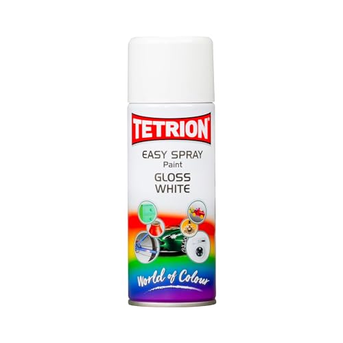 Tetrion High Visibility Gloss White Spray Paint 400ml for... - Maison & Cuisine Amazon Royaume-Uni à 6.61€