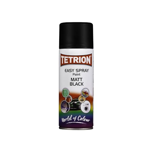 Tetrion Easy Spray Matt Black Acrylic Paint 400ml - for... - Home & Kitchen Amazon UK à 7.29€